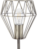'Mooni' Tischlampe Gold Metall 53 cm Glühbirnen-Optik Schirm Diamantform Lampenfuß Marmoroptik Kabel mit Schalter Modernes Design Bild 5