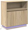 vidaXL Sideboard, mit LED, Holzwerkstoff Sonoma-Eiche, 71 x 34,5 x 75 cm Bild 2