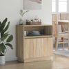 vidaXL Sideboard, mit LED, Holzwerkstoff Sonoma-Eiche, 71 x 34,5 x 75 cm Bild 5