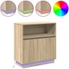 vidaXL Sideboard, mit LED, Holzwerkstoff Sonoma-Eiche, 71 x 34,5 x 75 cm Bild 4