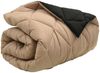 vidaXL Winterbettdecke Schwarz und Taupe 140 x 200 cm Mikrofaser 42025729 Bild 5