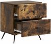 vidaXL Nachttisch 2 pcs Geräucherte Eiche 43 x 34,5 x 47,5 cm 895456 Bild 4