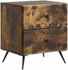 vidaXL Nachttisch 2 pcs Geräucherte Eiche 43 x 34,5 x 47,5 cm 895456 Bild 3