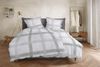 Primera Soft-Seersucker Bettwäsche 155x220 Karo weiß silber grau 213070-88 Bild 3