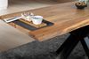 Esstisch Baumkante massiv Akazie Natur 120 x 80 Spider-Gestell schwarz TIM 135655811 Bild 3