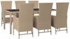 vidaXL 7-tlg. Garten-Essgruppe mit Kissen Beige Poly Rattan 3157570 Bild 3