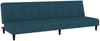 vidaXL Schlafsofa 2-Sitzer Blau Samt 375762 Bild 2