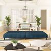 vidaXL Schlafsofa 2-Sitzer Blau Samt 375762 Bild 3