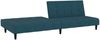 vidaXL Schlafsofa 2-Sitzer Blau Samt 375762 Bild 4