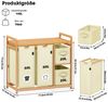 AdelDream Wäschekorb AdelDream 140L Wäschekorb mit Korb und Ablagen Bild 3