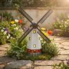 2x LED Solarleuchte, Windmühle, mehrfarbig, H 51cm Bild 2