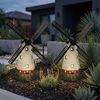 2x LED Solarleuchte, Windmühle, mehrfarbig, H 51cm Bild 4