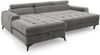 AX LIVING Grau Eckcouch mit Schlaffunktion Arkucio Mini 260cm L Bild 5