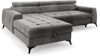 AX LIVING Grau Eckcouch mit Schlaffunktion Arkucio Mini 260cm L Bild 2