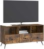 vidaXL TV-Schränk Geräucherte Eiche 102 x 34,5 x 50 cm Holzwerkstoff 895600 Bild 2