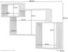 Wandregal im modernen Design – Weiß – 3 Ablagen Bild 2