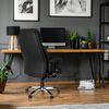 hjh OFFICE Luxus Chefsessel PRADO Kunstleder Schwarz Bild 2