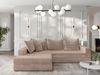 Ecksofa Couchgarnitur Sofa OSKAR in Stoff Tilia Hellbraun Ottomane Links Bild 2