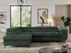 Mks Möbel 'Pedro L-Form' Ecksofa mit Schlaffunktion, verstellbaren Kopfstützen & Bettkasten, Grün, Cord, mit Topper, links Bild 3