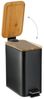 Relaxdays Bad Mülleimer 5 l mit Bambusdeckel Bild 3