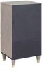 Sideboard, Kommode Grau und Gold 40 x 33 x 75 cm Massivholz Mango j1700p Bild 5
