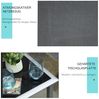 Outsunny Gartenliege Gartentischset Metall Mesh Silber 2 x Sessel 1 x Tisch, Liege, 3 St, Gartenliege, Dauerhaft und Atmungsaktiv Bild 4