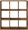 vidaXL Raumteiler-Bücherregal Altholz-Optik 102x29x103,5 cm 858046 Bild 5