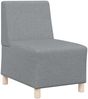 vidaXL Modulares Armfreies Sofa 3 pcs Hellgrau 55 x 74 x 82 cm Stoff 3399792 Bild 4