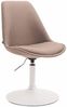 CLP 4er Set Esszimmerstühle Maverick Stoff drehbar und stufenlos verstellbar,taupe weiß Bild 2