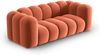 Micadoni Sofa Lupine 2-Sitzer Samtstoff Salvador Koralle Bild 2