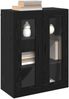 vidaXL Wandschrank Schwarz 69,5 x 34 x 90 cm Holzwerkstoff 879604 Bild 3