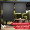 Onbest Senkrechtmarkise Vertikalmarkise mit Handkurbel inklusive Montagematerial 250 x 160 cm, Schmutzabweisend, Wetterfest, UV-Beständig Bild 2