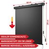 Onbest Senkrechtmarkise Vertikalmarkise mit Handkurbel inklusive Montagematerial 250 x 160 cm, Schmutzabweisend, Wetterfest, UV-Beständig Bild 4