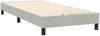 vidaXL Boxspringbett mit Matratze Hellgrau 80x220 cm Samt 3316329 Bild 5