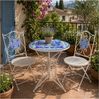 HTI-Living Gartentisch Gartentisch Metall Creme Santorin (Stück, 1-St, 1 Gartentisch) Bild 3
