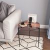 Runder Glas Couchtisch Gold 50 cm x 50 cm x 50 cm - Nordischer Minimalistischer Bild 5