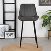 Bronx71 Barhocker Brooke Microfaser anthrazit 74 cm - 4er Set Bild 3