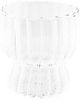 12er Gläser-Set mit Riffle Design 300 ml Transparent Hitzebeständig Borosilikatglas Bild 2