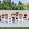 vidaXL Niedriglehner-Auflagen 6 Stk. Melange Rot 100x50x7 cm Stoff 4002399 Bild 3