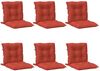 vidaXL Niedriglehner-Auflagen 6 Stk. Melange Rot 100x50x7 cm Stoff 4002399 Bild 4