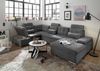 Couchlandschaft mit Schlaffunktion und Bettkasten, Anthrazit - Medan XXL Bild 3