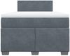 vidaXL Boxspringbett mit Matratze Dunkelgrau 120x190 cm Samt 3286253 Bild 4