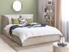 Bett mit Stauraum BAJONNA 160 x 200 cm Samtstoff Beige Bild 3