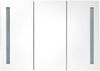 vidaXL LED-Spiegelschrank fürs Bad 89x14x62 cm Glänzend Grau 326528 Bild 5