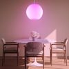 RGB LED Hängeleuchte, Kugel, Glas, weiß, App- und Sprachsteuerung, MOON Bild 2