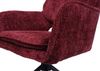 6er-Set Esszimmerstuhl HWC-N74, Küchenstuhl, drehbar Auto-Return, Stoff Chenille (490g/m²) Öko-Tex ~ bordeaux Bild 5
