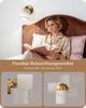EDISHINE Wandleuchte 2er Set moderner Innen-Wandleuchten, LED wechselbar, 3000K-6500K, Stufenlos dimmbar, 3 Lichtfarben, inkl. Glühbirnen und Fernbedienung Bild 2
