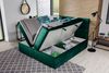 Boxspringbett FESTO 140x200 cm Stoff Jasmine Türkis Bild 2