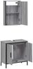 vidaXL 2-tlg. Badmöbel-Set Grau Sonoma Holzwerkstoff 3214783 Bild 5