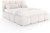 FDM Polsterbett CLOUDY Bettgestell Bett 140x200, 160x200, 180x200 cm Bestseller (verfügbar 140x200 160x200 180x200cm, Bettrahmen, Bett, mit großen gepolsterten Kopfteil, mit Bettkasten zum aufklappen), Hebbarer Metallrahmen, Bettkasten, ohne Matratze Bild 2
